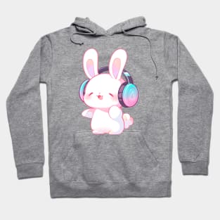 Bunny With Headphones Hoodie